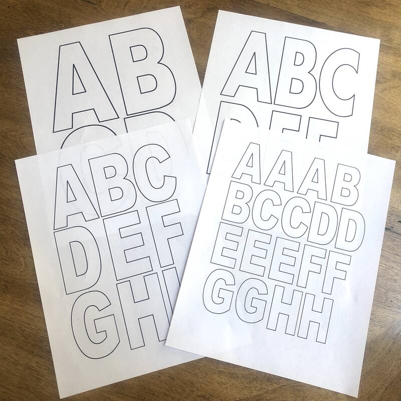 Free Alphabet Printables – Letters, Worksheets, Stencils & ABC Flash Cards  - What Mommy Does